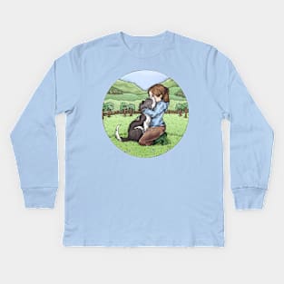 Collie Love Kids Long Sleeve T-Shirt